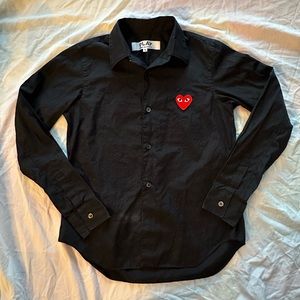 COMME DES GARCONS PLAY WOMENS DRESS SHIRT